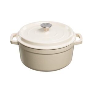 Grand Feu pot, white, 4.7 l