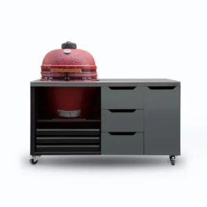 Kamado Grill Table Carbon Grey