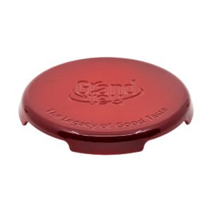 Enamelled Cast Iron Trivet, Red, ⌀ 23 cm